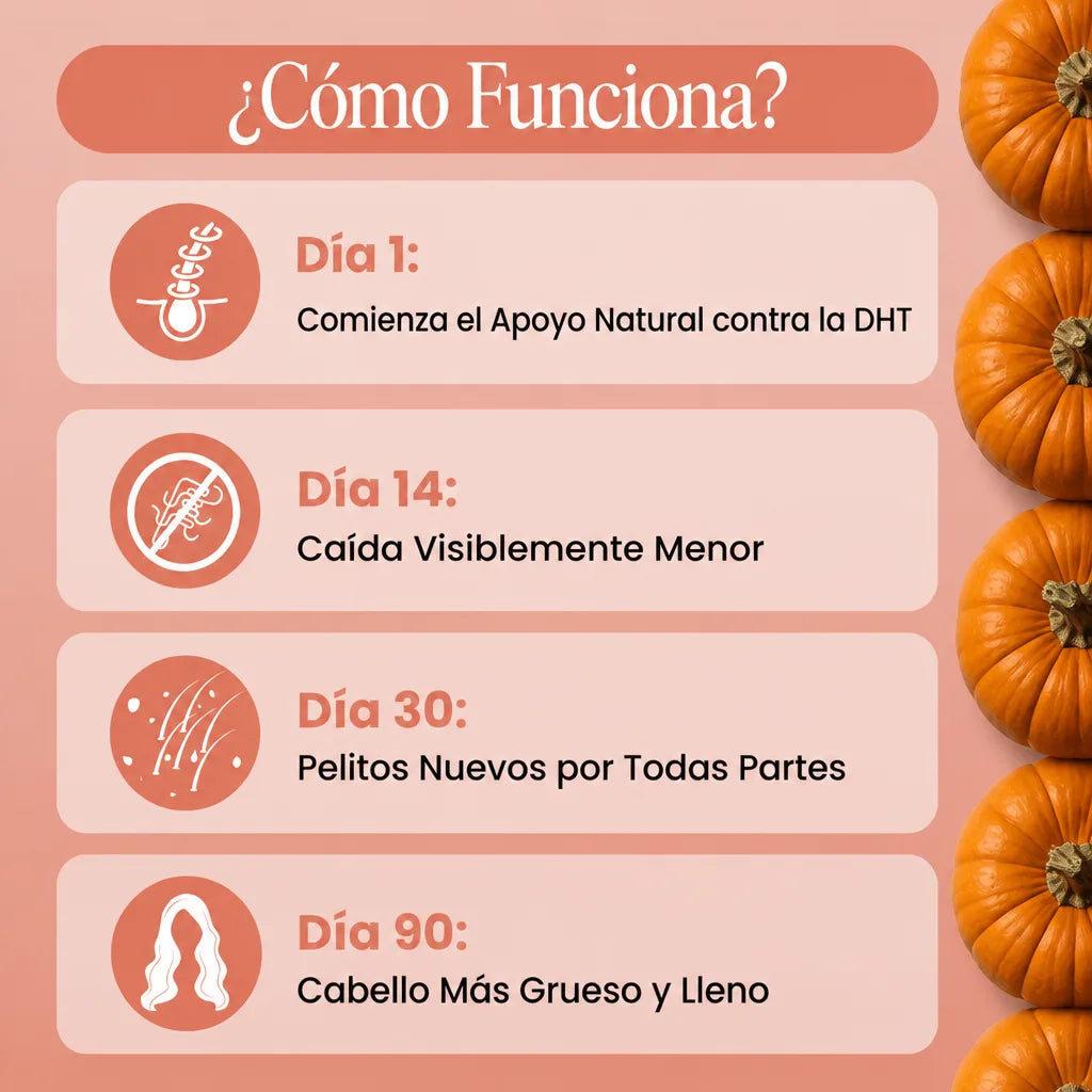 Aceite de Semilla de Calabaza con Saw Palmetto — Fórmula Capilar 3,000 mg
