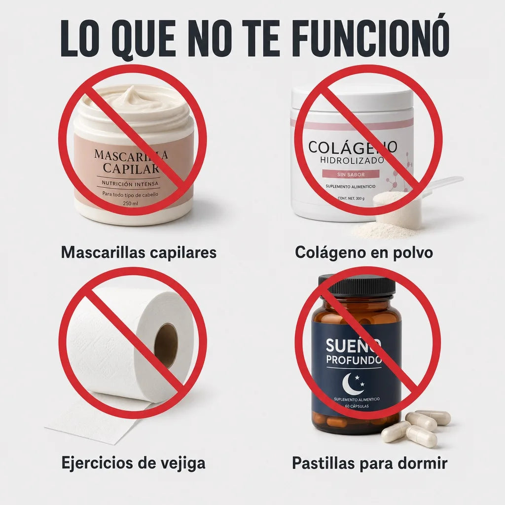 Productos inefectivos: mascarillas, col&aacute;geno, ejercicios de vejiga, suplementos para dormir