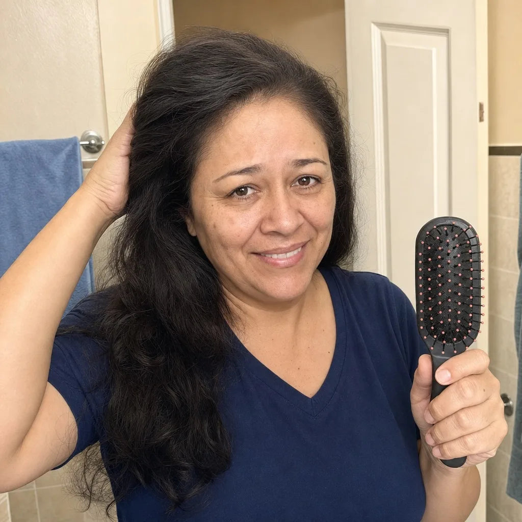 Despu&eacute;s de 6 semanas: cabello m&aacute;s lleno