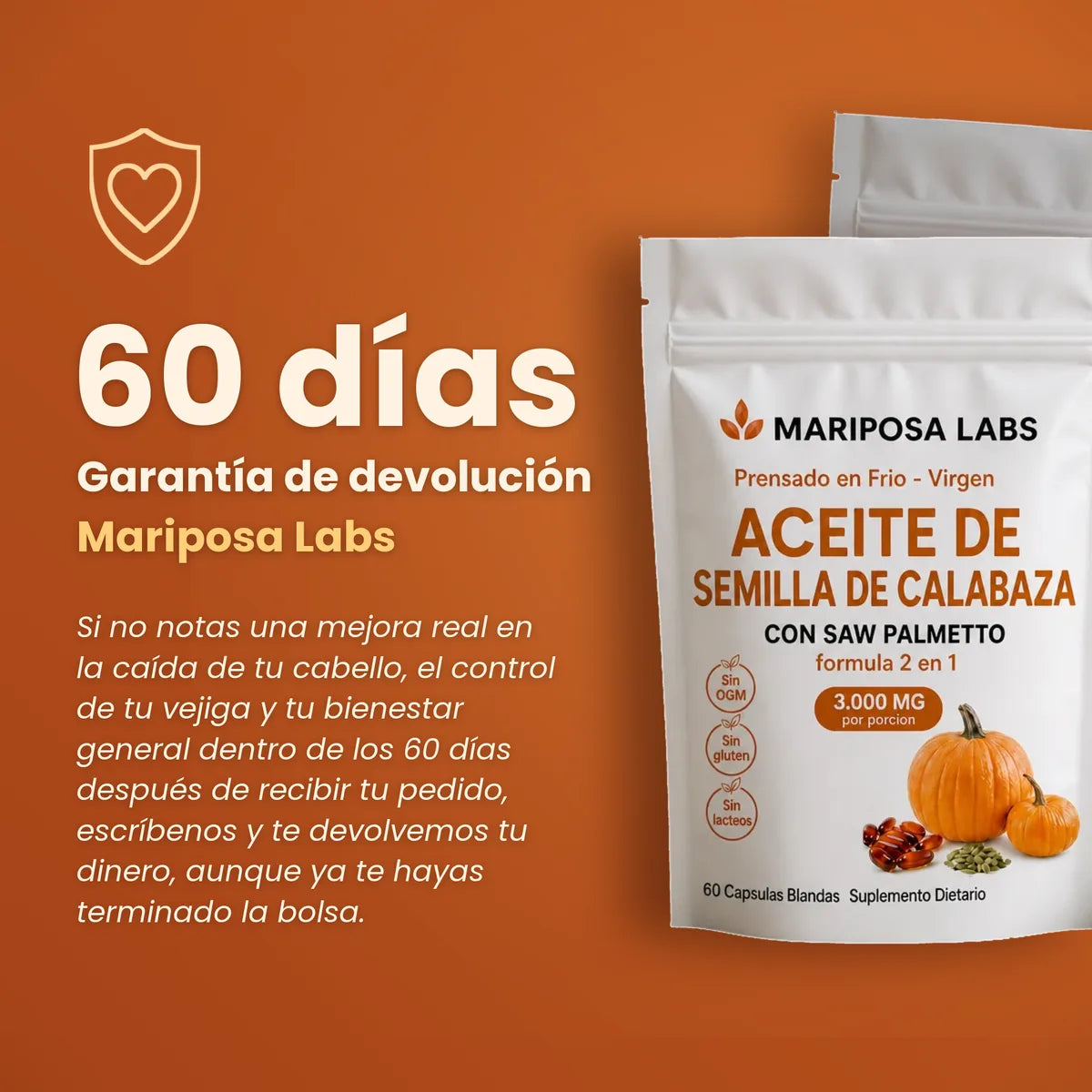 Garantía de devolución de 60 días de Mariposa Labs