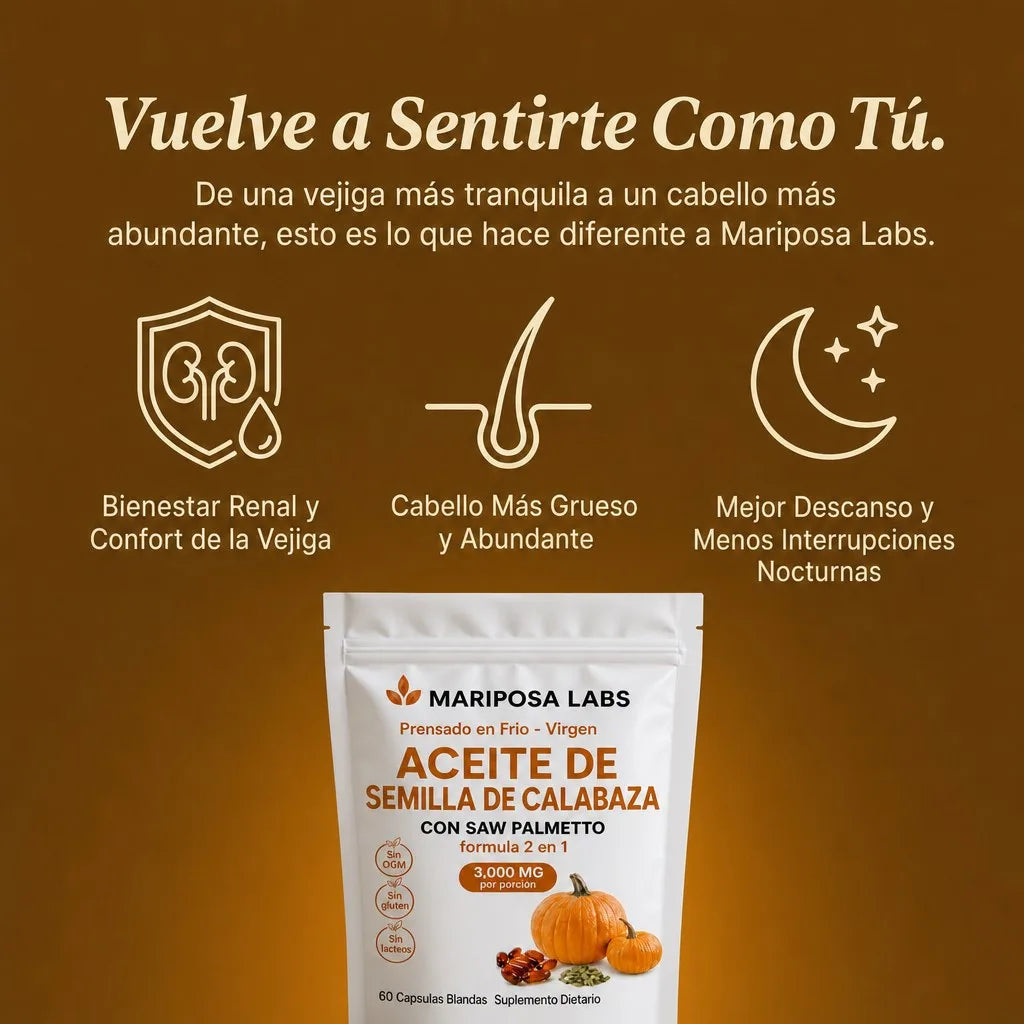 Aceite de Semilla de Calabaza con Saw Palmetto — 3,000 mg