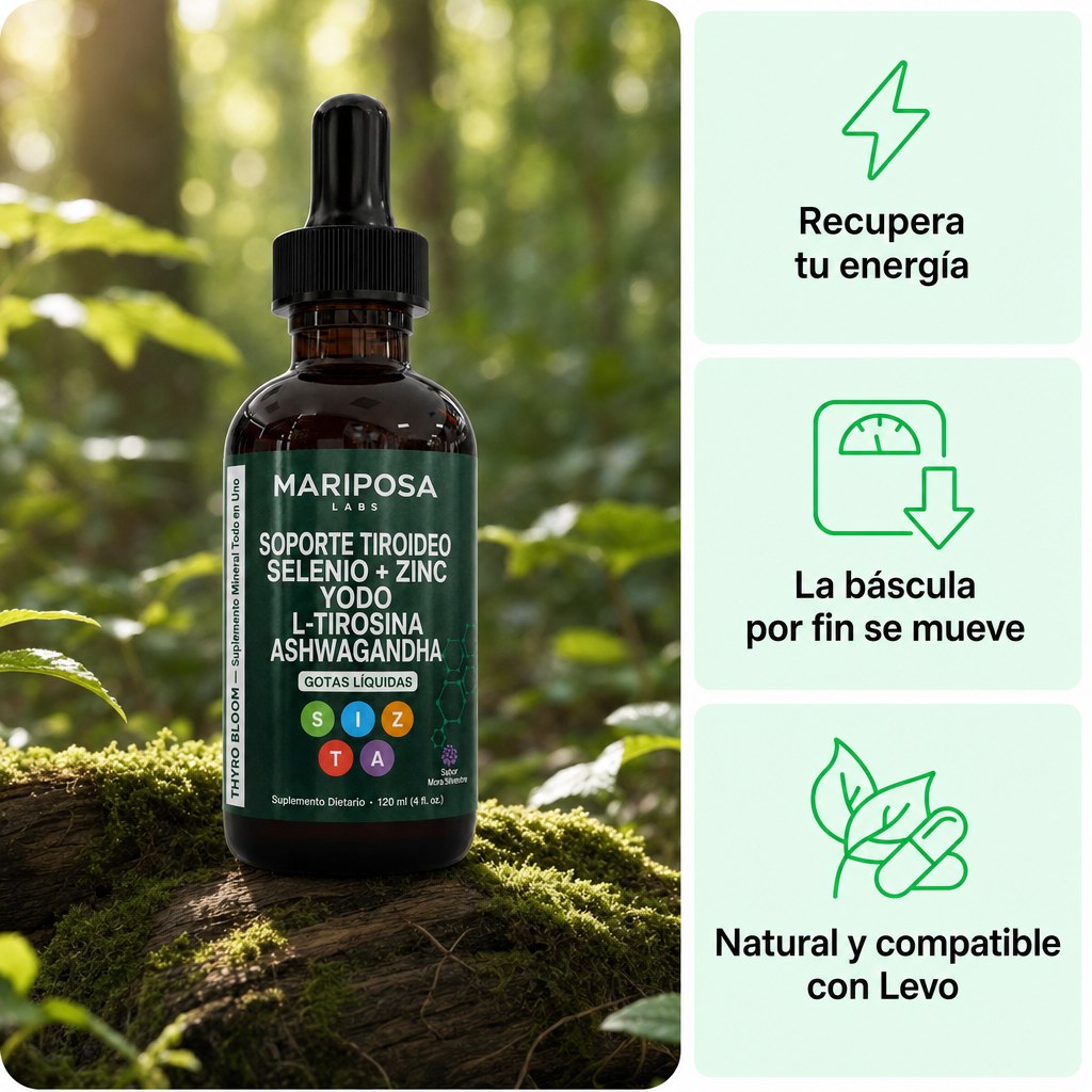 THYRO BLOOM — Soporte Tiroideo en Gotas de Mariposa Labs