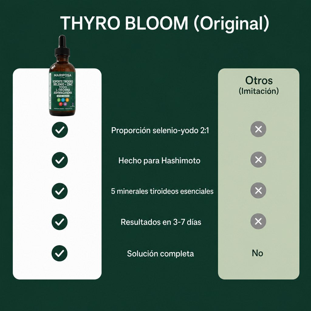 THYRO BLOOM Original frente a otros